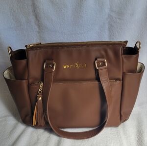 White Elm Gemini Mini Convertible Backpack, coffee brown